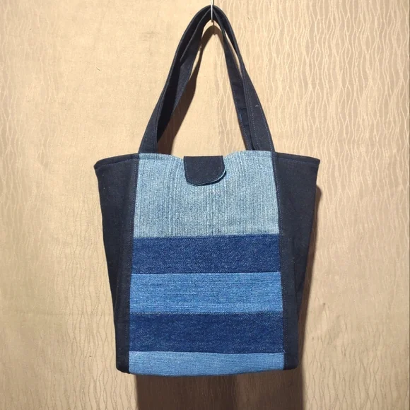 Handmade Upcycled Tote Bag 7 - Picture 1 of 5